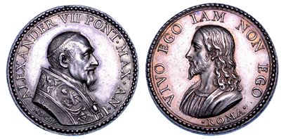 Stato Pontificio. Alessandro VII (fabio Chigi), 1655-1667. Medaglia in Argento 1655/a. I. Possess...