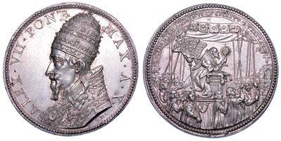 Stato Pontificio. Alessandro VII (fabio Chigi), 1655-1667. Medaglia Annuale in Argento A. X (1664...