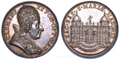 Stato Pontificio. Clemente XI (giovanni Francesco Albani), 1700-1721. Medaglia in Argento (1700/a...