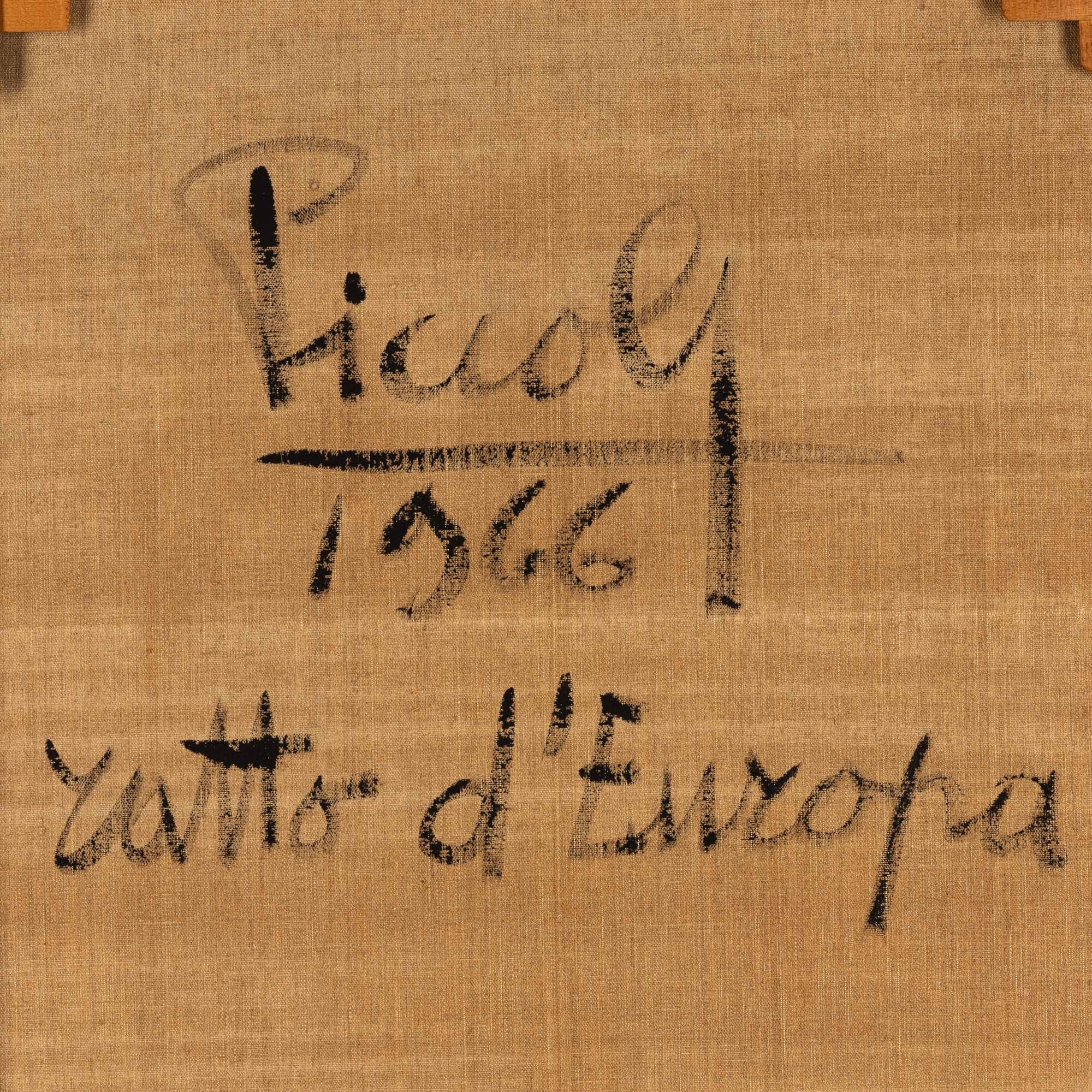 Bobo Piccoli - Ratto d'Europa, olio su tela