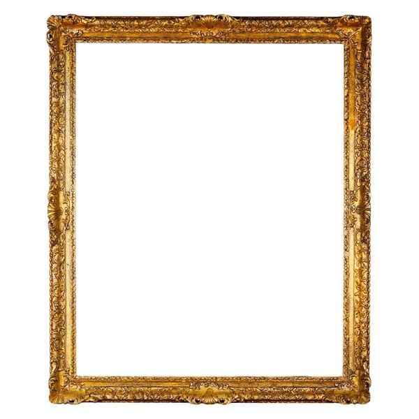 Cornice il legno intagliato e dorato. XVIII secolo