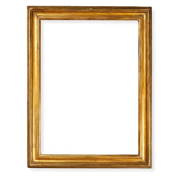 Cornice intagliata e dorata. Italia centrale XVIII secolo