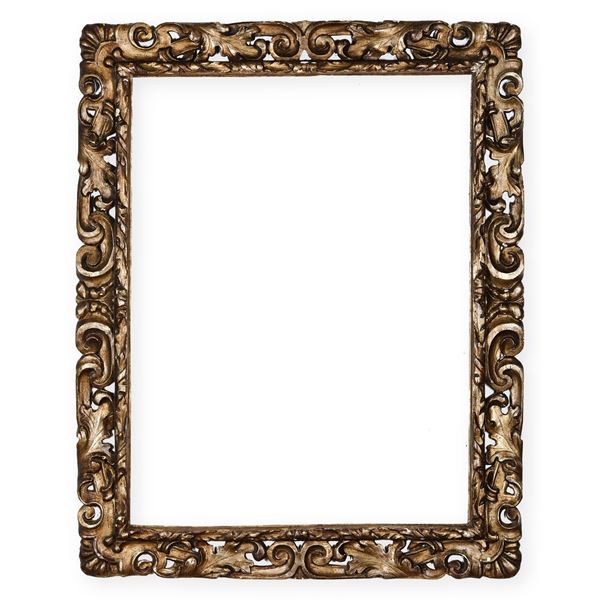 Cornice intaglaita e argentata a mecca, Italia centrale XVII secolo