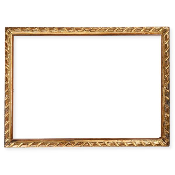 Cornice in legno intagliato e dorato. Veneto XVII-XVIII secolo