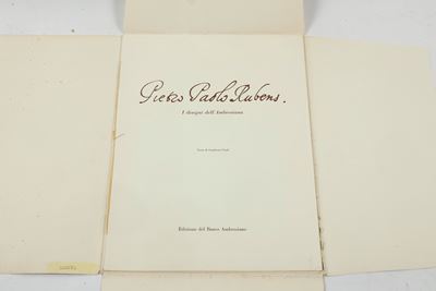 Lamberto Vitali, Cartella contenente riproduzioni di disegni dell’Ambrosiana di Pietro Paolo Rube...