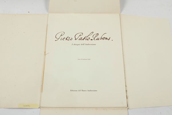 Cartella contenente riproduzione di disegni dell'Ambrosiana di Pietro Paolo Rubens