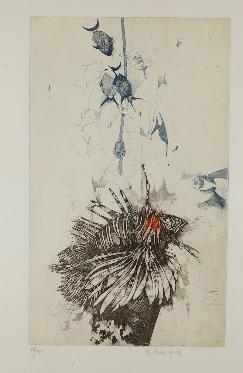 Romani Camapgnoli Serigrafia a colori  - Asta Antiquariato - Cambi Casa d'Aste