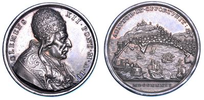 Stato Pontificio. Clemente XII (lorenzo Corsini), 1730-1740. Medaglia Annuale in Argento 1732/a. ...