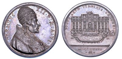 Stato Pontificio. Clemente XII (lorenzo Corsini), 1730-1740. Medaglia Annuale in Argento 1736/a. ...