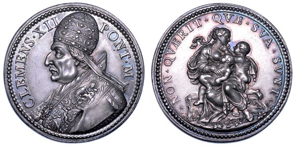 STATO PONTIFICIO. CLEMENTE XII (Lorenzo Corsini), 1730-1740. Medaglia in argento s.d.