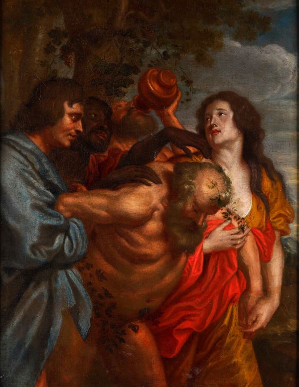 Scuola fiamminga del XVII secolo Episodio tratto dal Vecchio Testamento