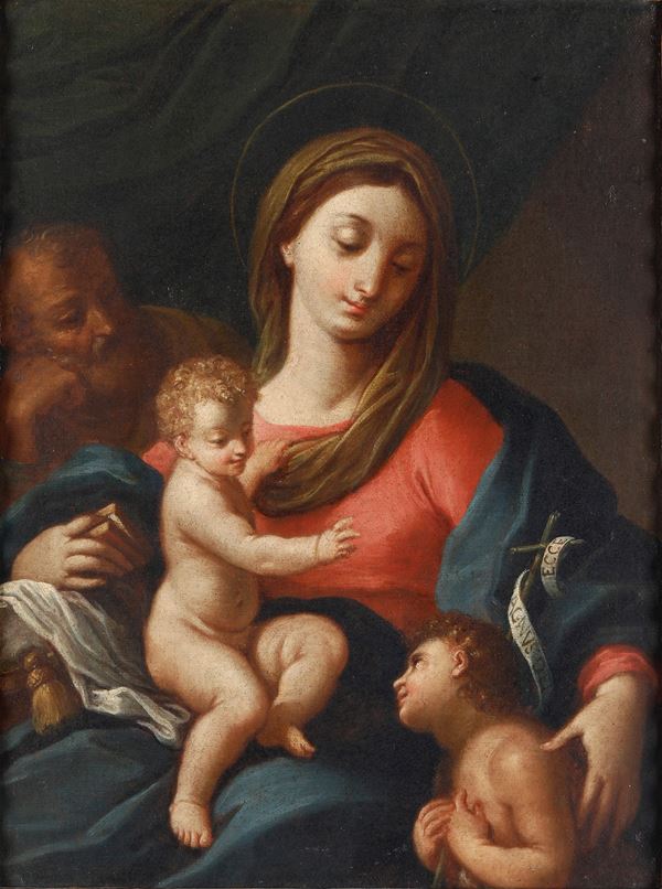 Scuola del XVIII secolo Sacra Famiglia con San Giovannino