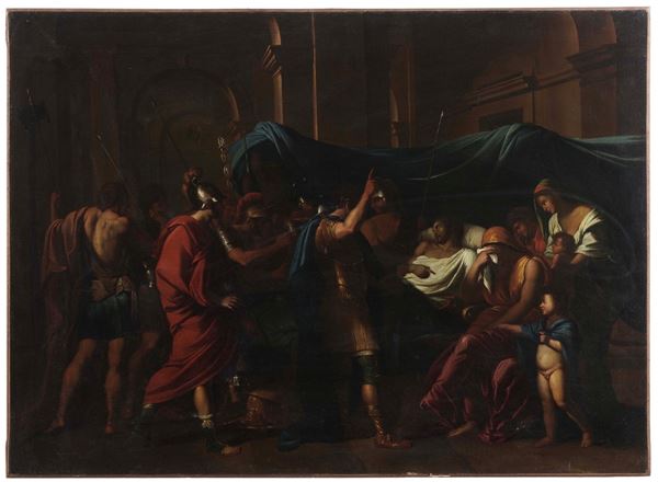 Scuola del XVIII secolo Morte di Alessandro Magno