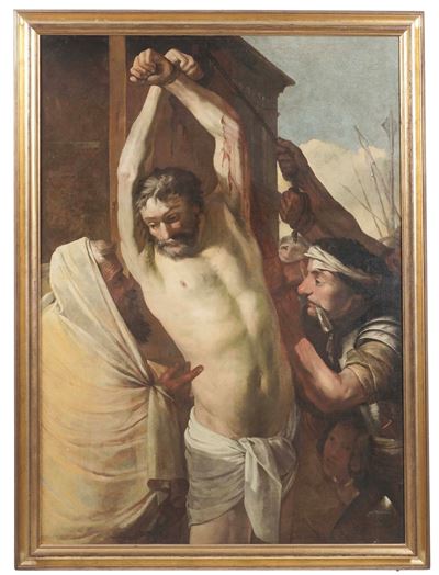 Scuola del XVII/XVIII secolo, Martirio di San Bartolomeo, olio su tela