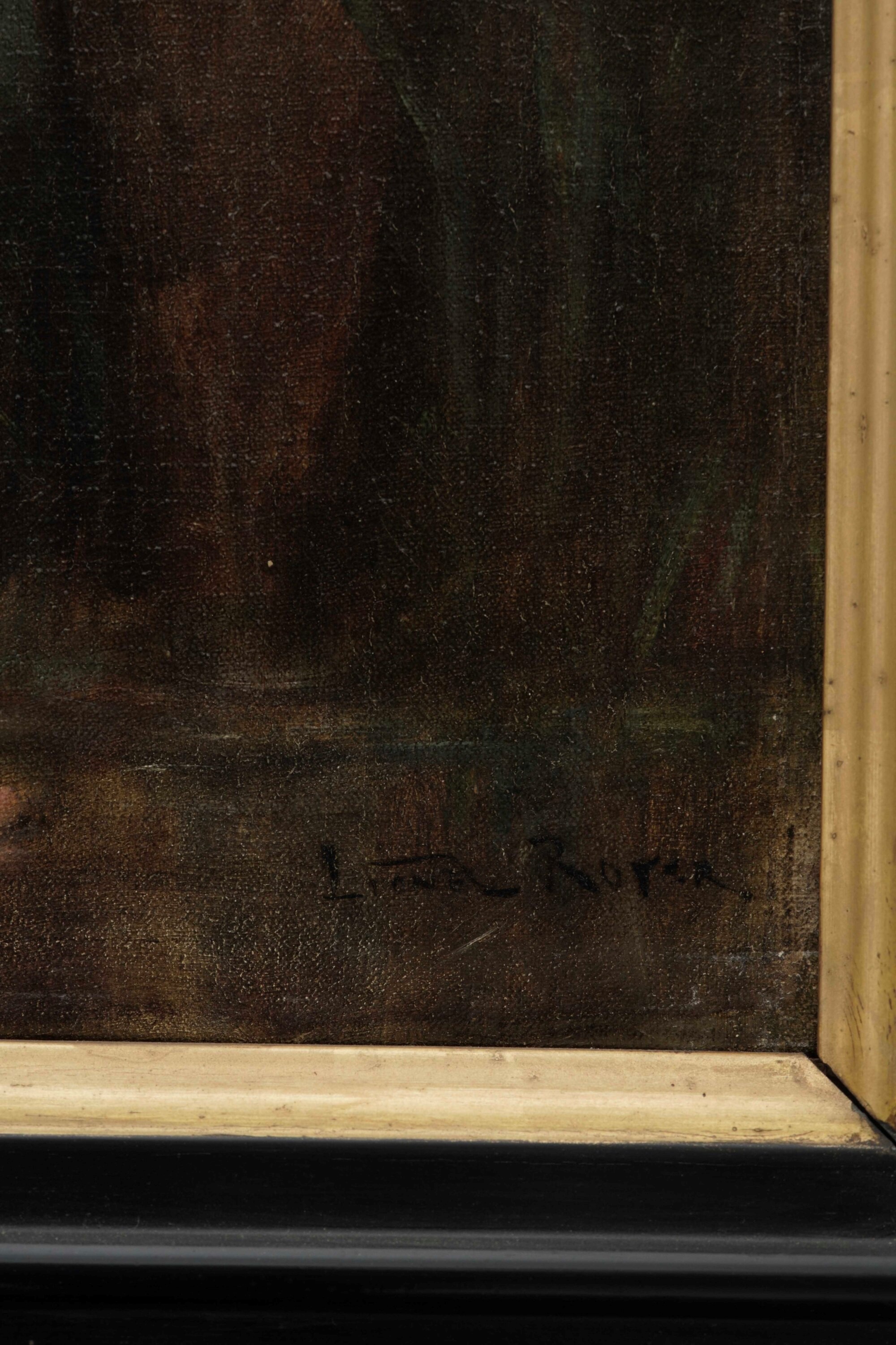 Lionel Royer, Nudo femminile con anfora, olio su tela