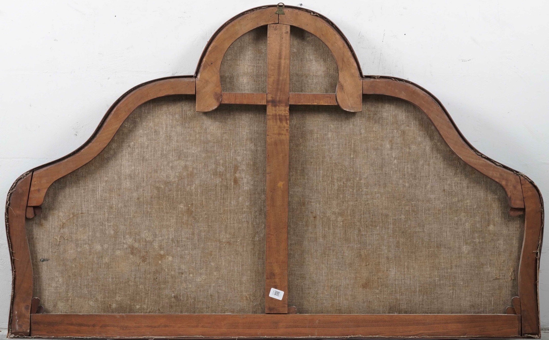 Scuola del XVIII secolo, Transito di San Giuseppe, olio su tela sagomata