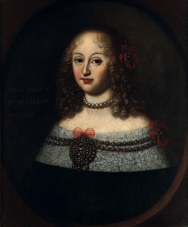 Scuola del XVII secolo Ritratto di Susanna Gonzaga