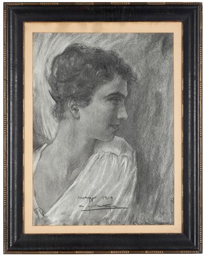 Figura femminile, matita su carta