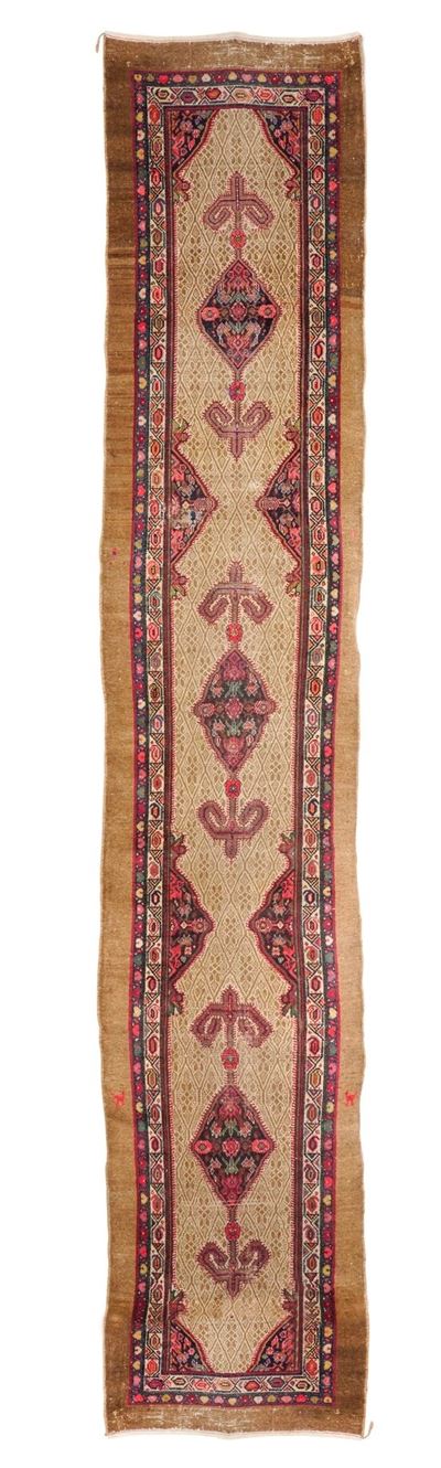 Passatoia Hamadan, Persia, inizio XX secolo, cm 100 x 502