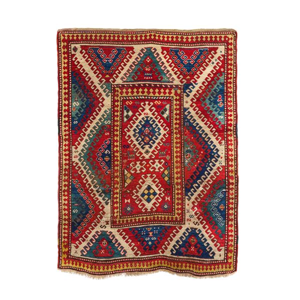 Tappeto Kazak, Caucaso seconda metà XIX secolo