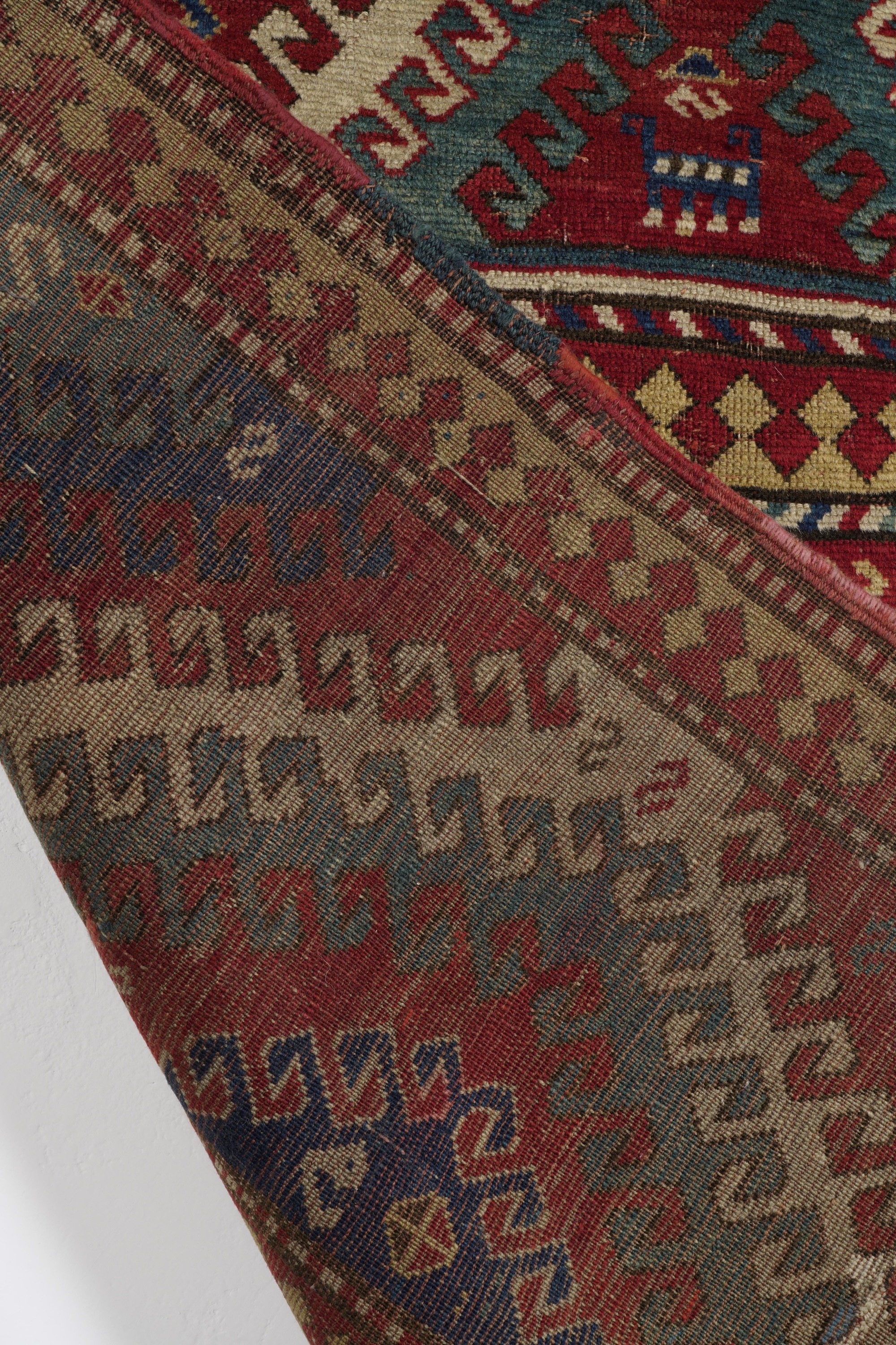 Tappeto Kazak, Caucaso, seconda metà XIX secolo, cm 151x190