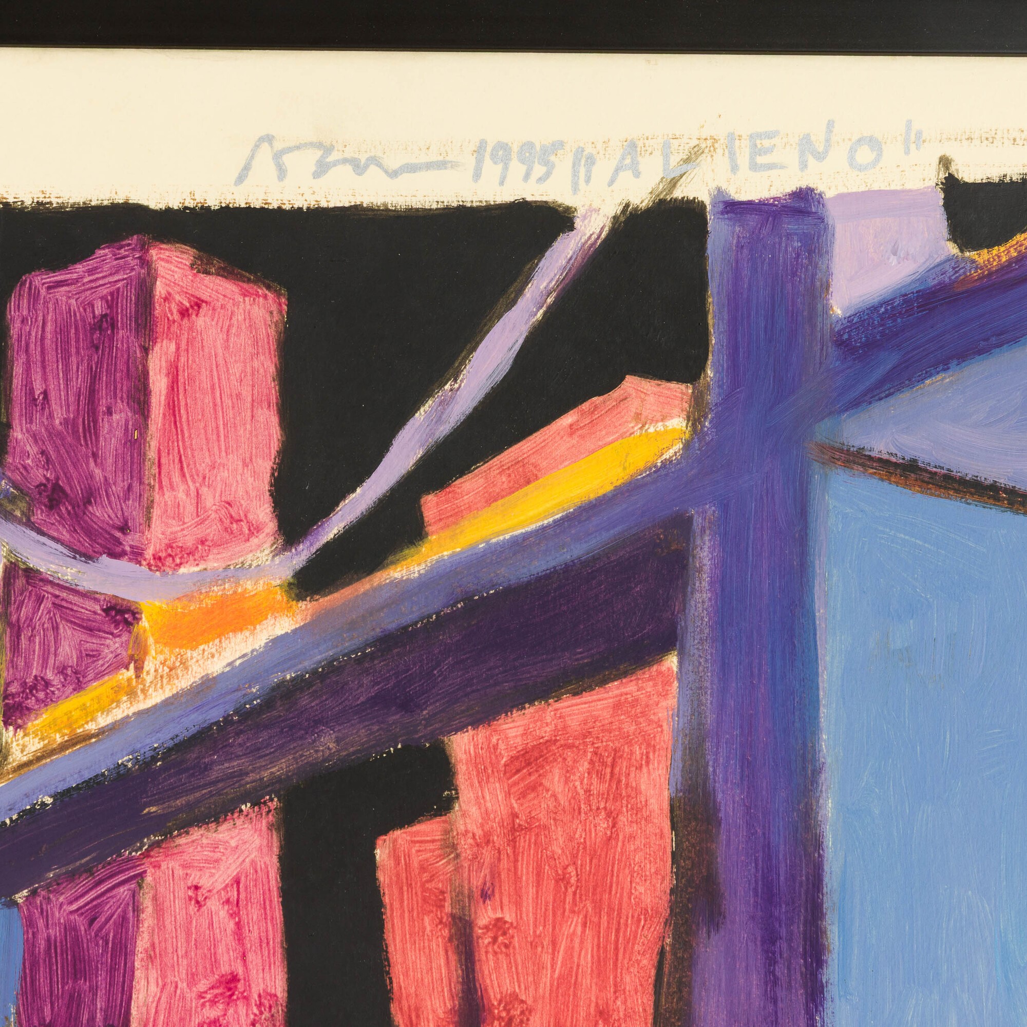 Alessandro Bazan - Alieno, tecnica mista su carta intelata