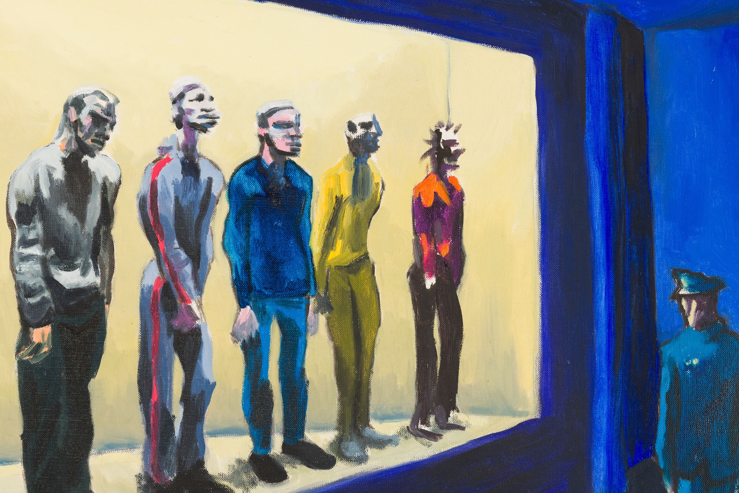 Alessandro Bazan - Il contrasto nell'ombra, olio su tela