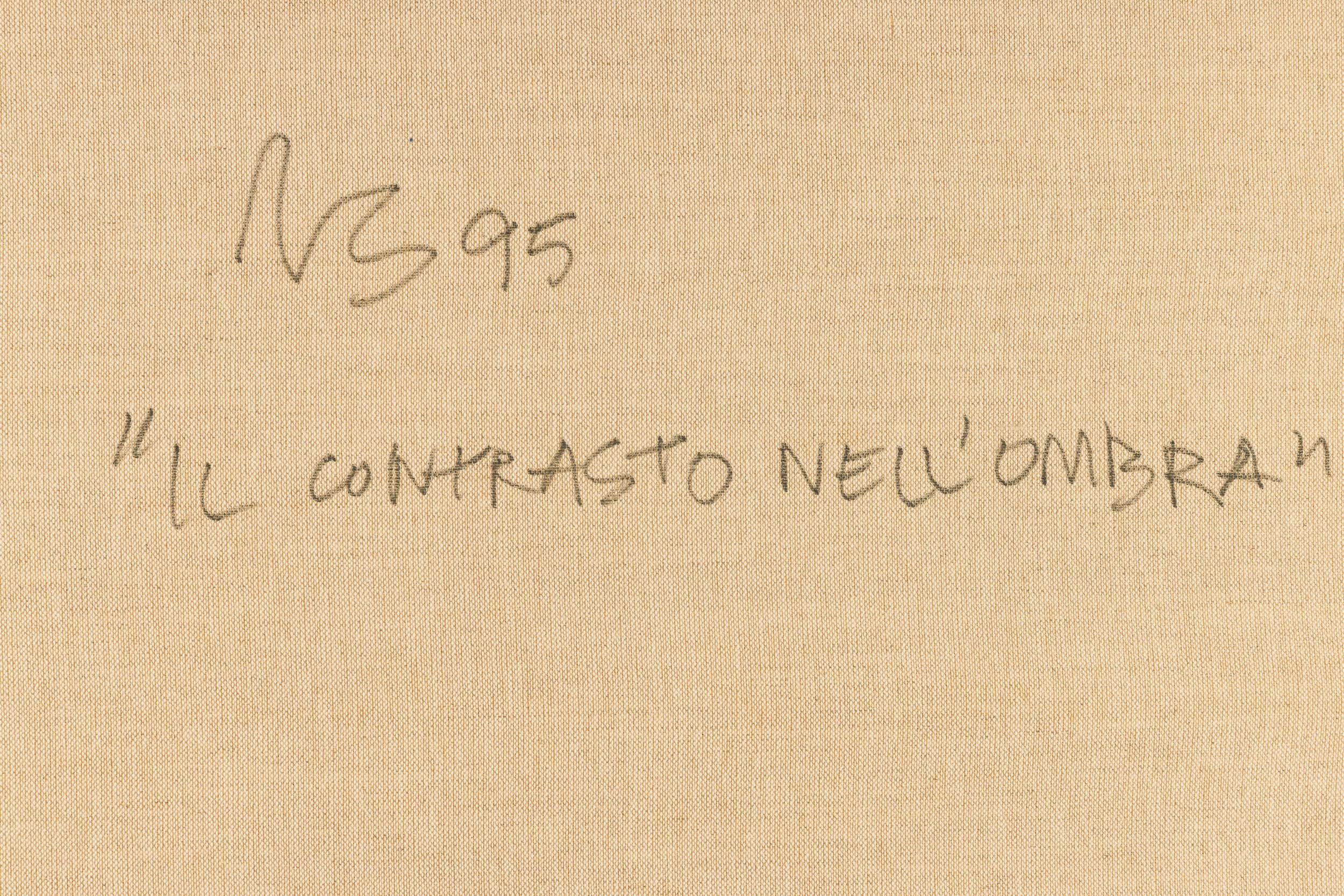 Alessandro Bazan - Il contrasto nell'ombra, olio su tela