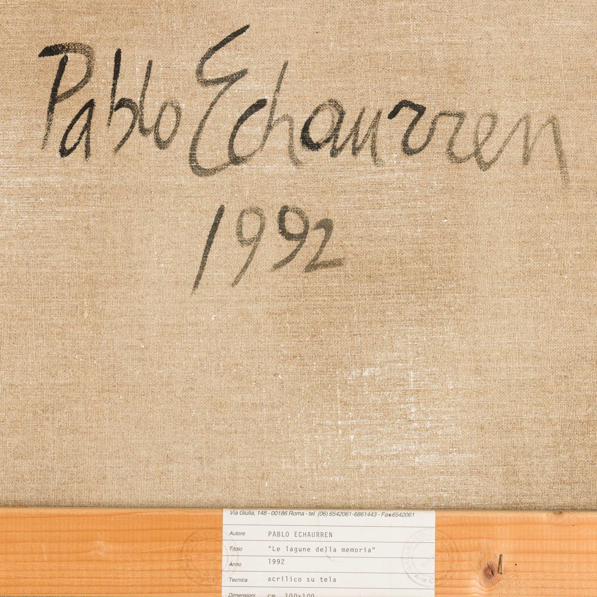 Pablo Echaurren - Le lagune della memoria, acrilico su tela