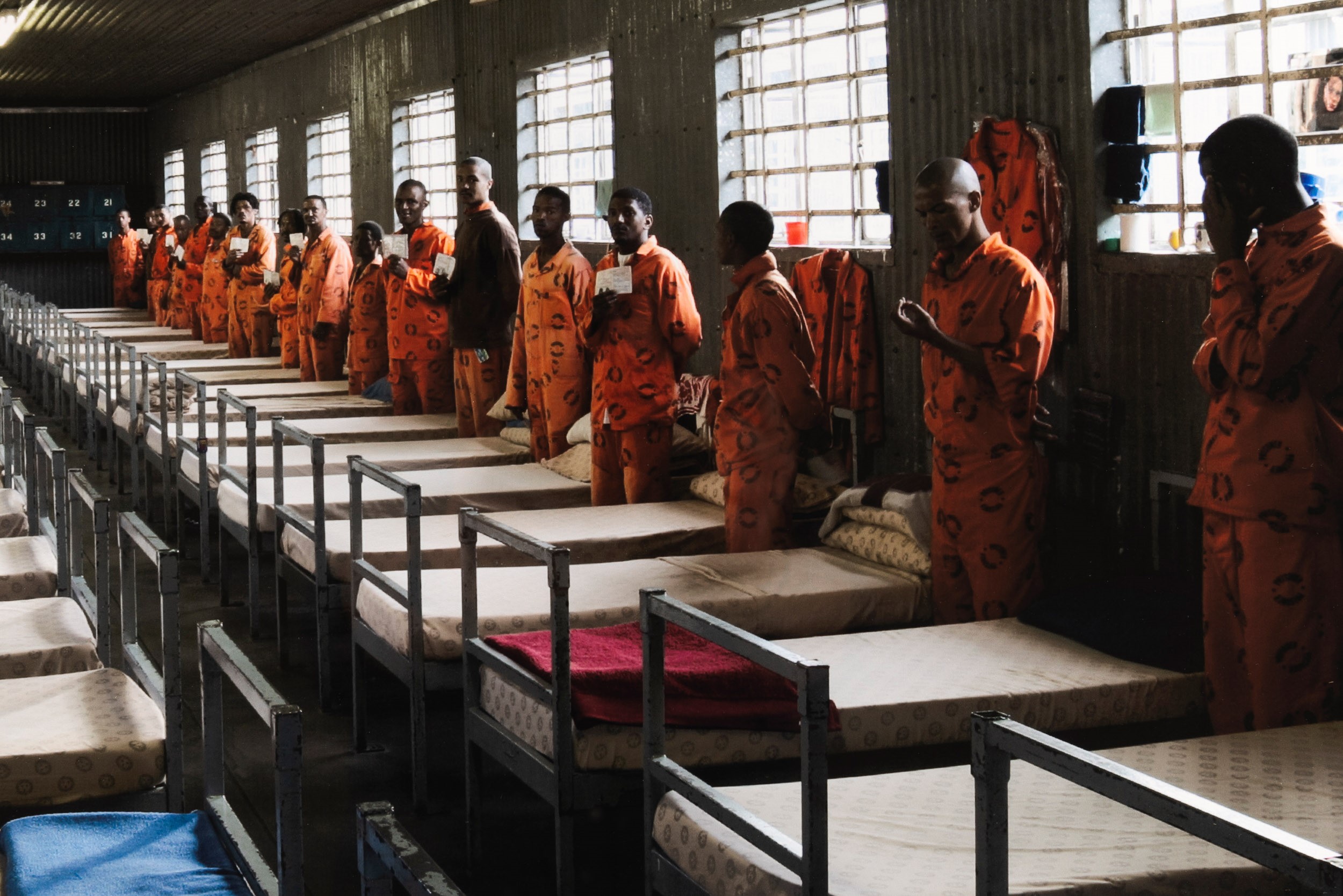 Mikhael Subotzky - Men With I.D. Books, Pollsmoor Maximum Security Prison