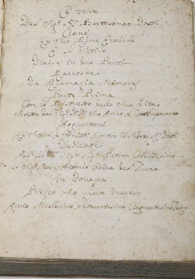Dotti Bartolomeo (1651-1713) Opera... 26 Aprile 1753