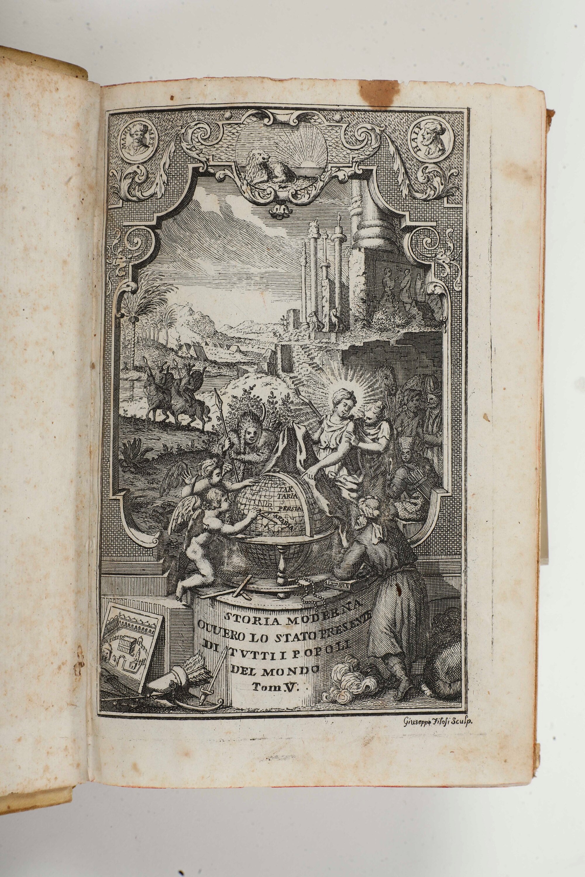 Salmon Thomas (1679-1767) della Persia, Arabia, Tararia, Ecc... Volume V (parte Dell’opera "lo St...