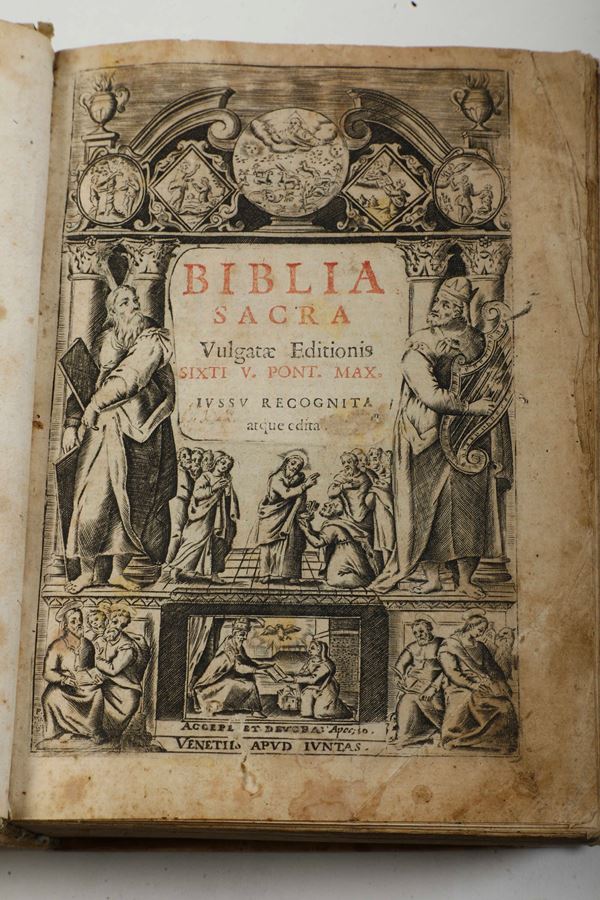 Biblia sacra Venezia, Giunta, s.d. ma fine secolo XVI