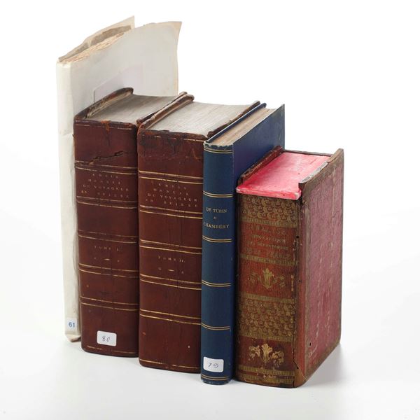 Ebel J.G. Manuel Du Voyageur en Suisse... quattro tomi rilegati in due volumi, Zurig, Chez Orell, 1810 - 1811