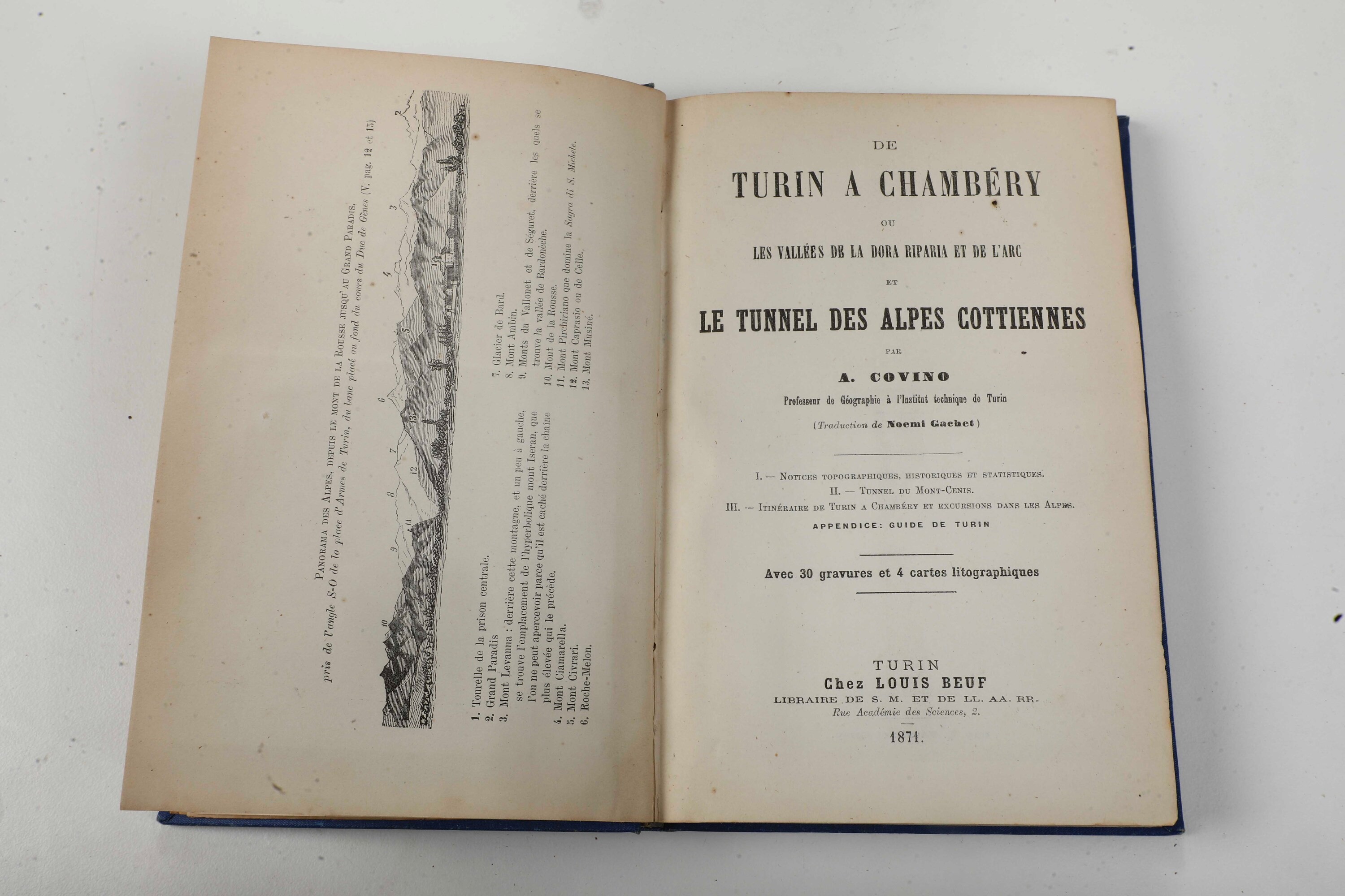 Ebel J.g. Manuel Du Voyageur En Suisse... Quattro Tomi Rilegati in Due Volumi, Zurig, Chez Orell,...