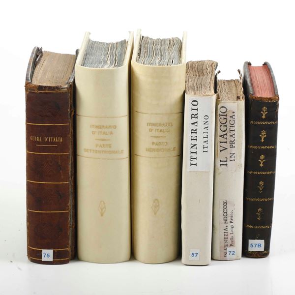 Autori vari Itinerario italiano con carte geografiche  Milano, Agnelli, 1808