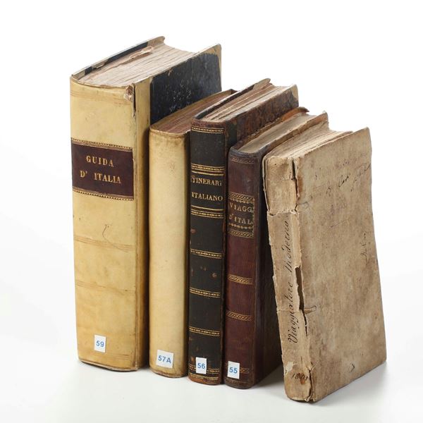 Autori vari Itinerario Italiano, Ossia descrizione dei viaggi per le strade più frequentate... con carte geografiche, Milano, Agnelli, 1808