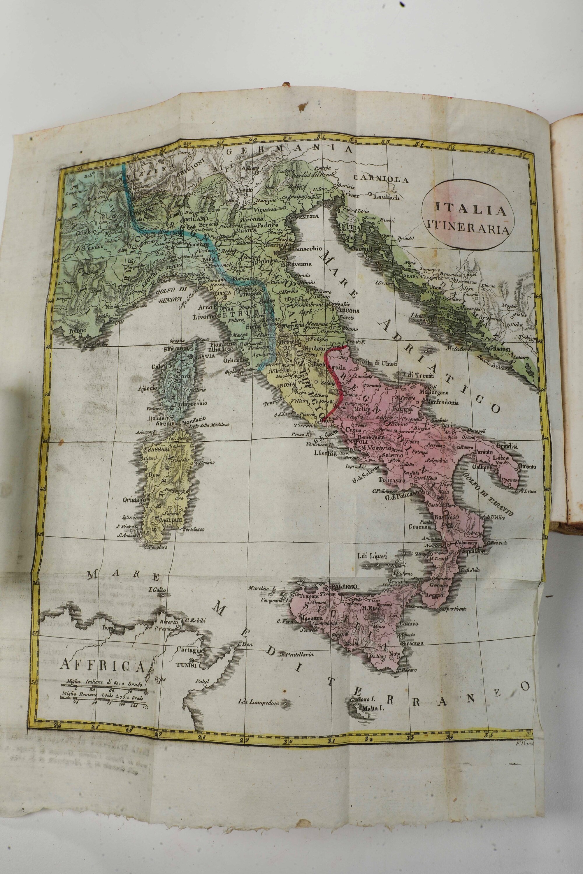 Autori Vari Itinerario Italiano, Ossia Descrizione dei Viaggi per le Strade Più Frequentate... co...