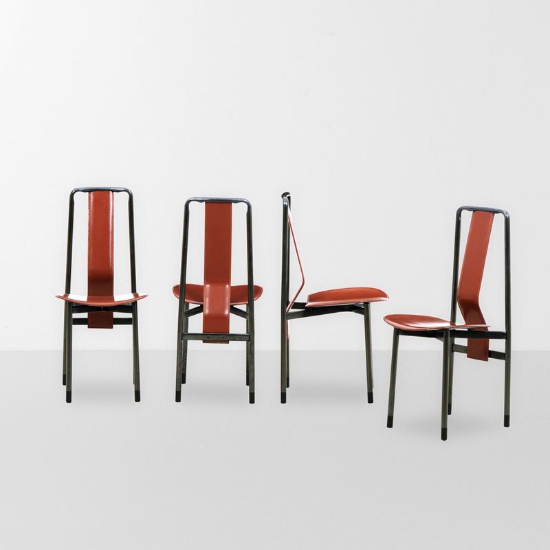 Achille Castiglioni : Quattro sedie mod. Irma  - Auction Design - Cambi Casa d'Aste