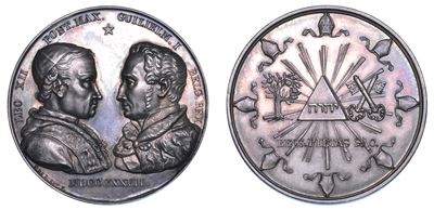 Stato Pontificio. Leone XII (annibale Sermattei della Genga), 1823-1829. Medaglia in Argento 1827...