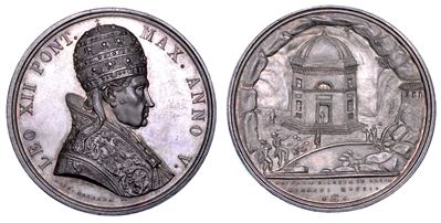 Stato Pontificio. Leone XII (annibale Sermattei della Genga), 1823-1829. Medaglia Annuale in Arge...