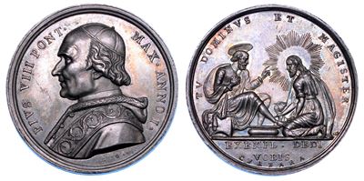 Stato Pontificio. Pio VIII (francesco Saverio Castiglioni), 1829-1830. Medaglia in Argento A. i (...
