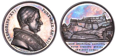 Stato Pontificio. Gregorio XVI (bartolomeo Alberto Cappellari), 1831-1846. Medaglia Annuale in Ar...