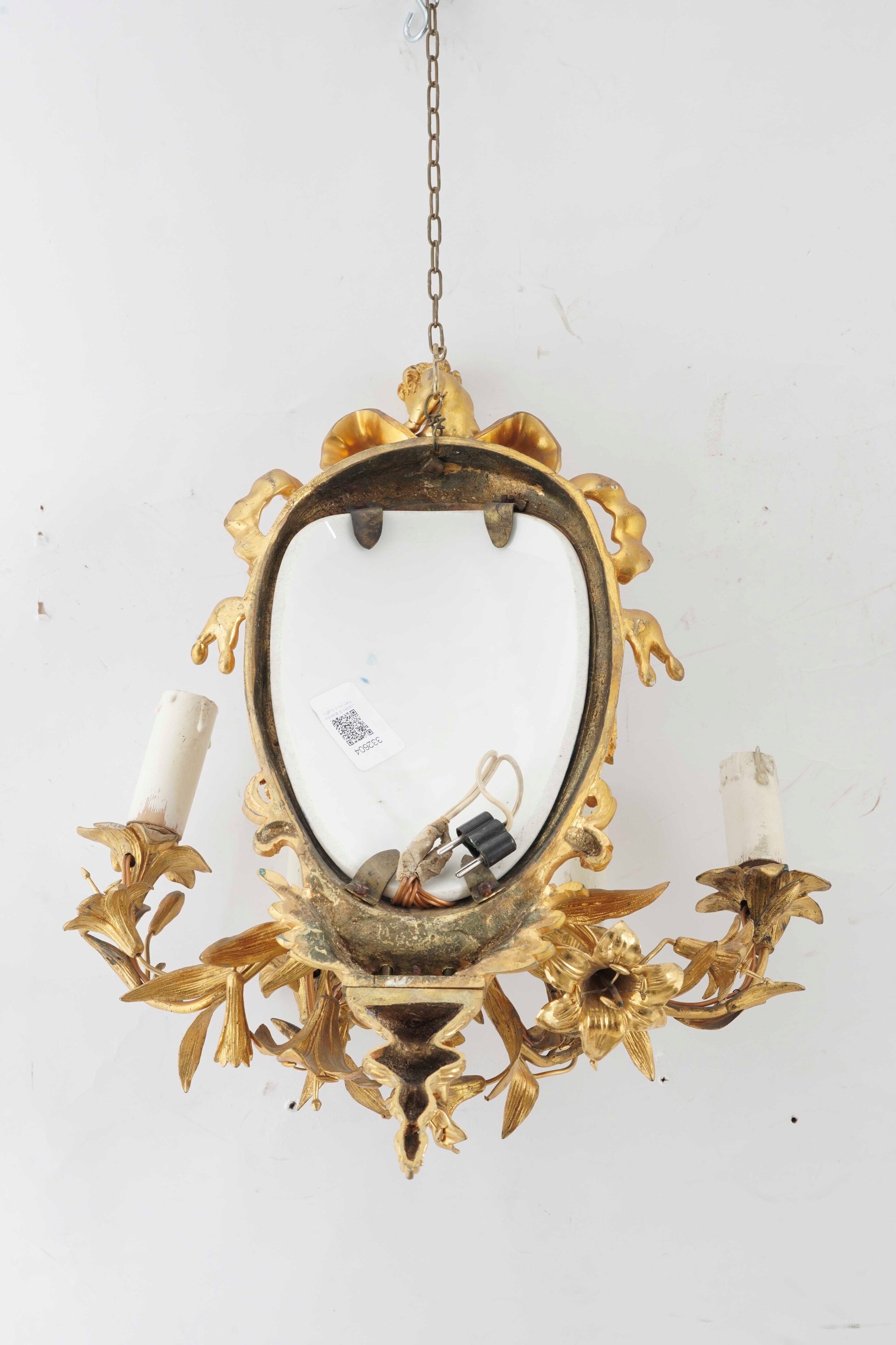 Coppia di Appliques a 4 Luci.francia, 1860 Circa.