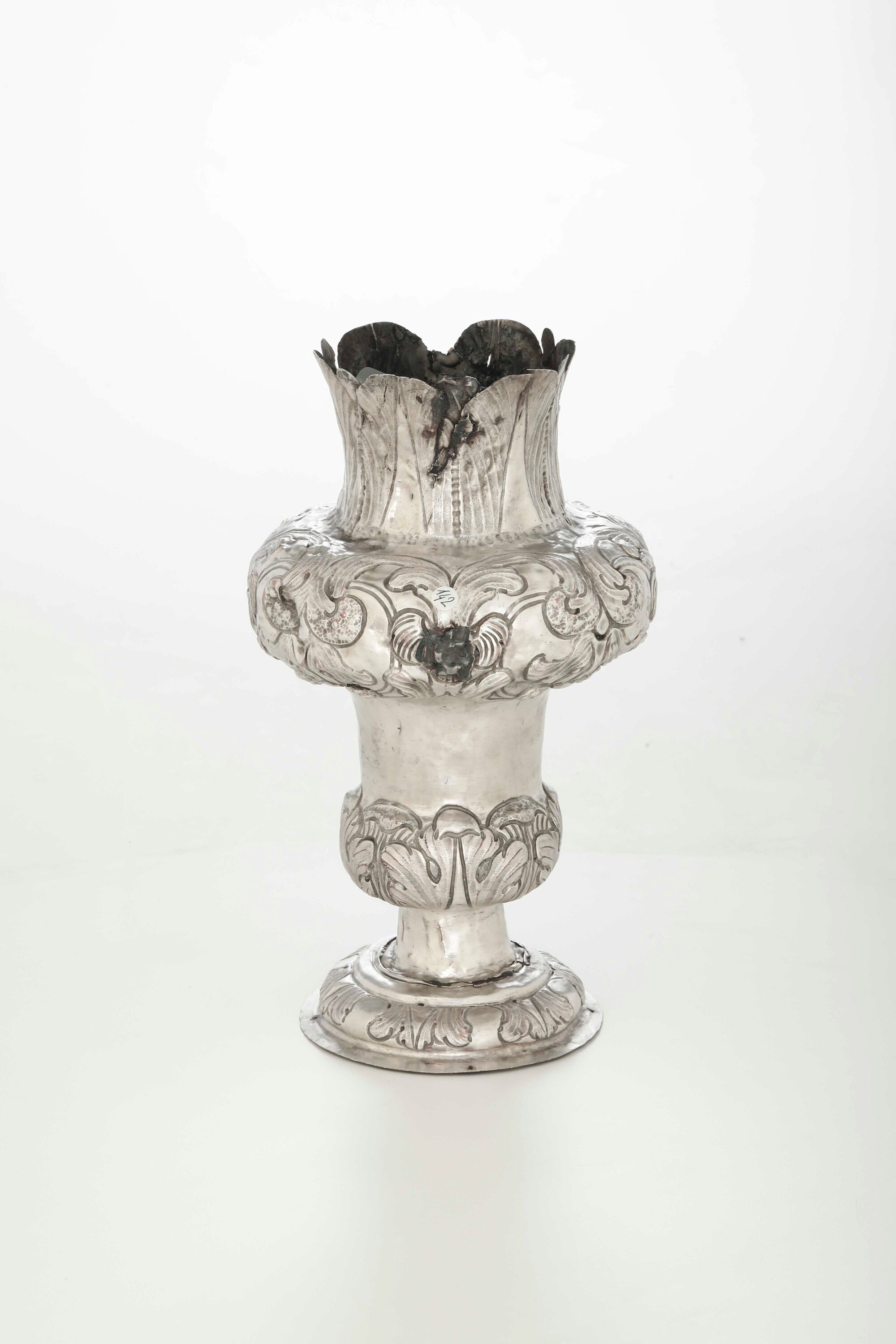 Vaso in Metallo Argentato