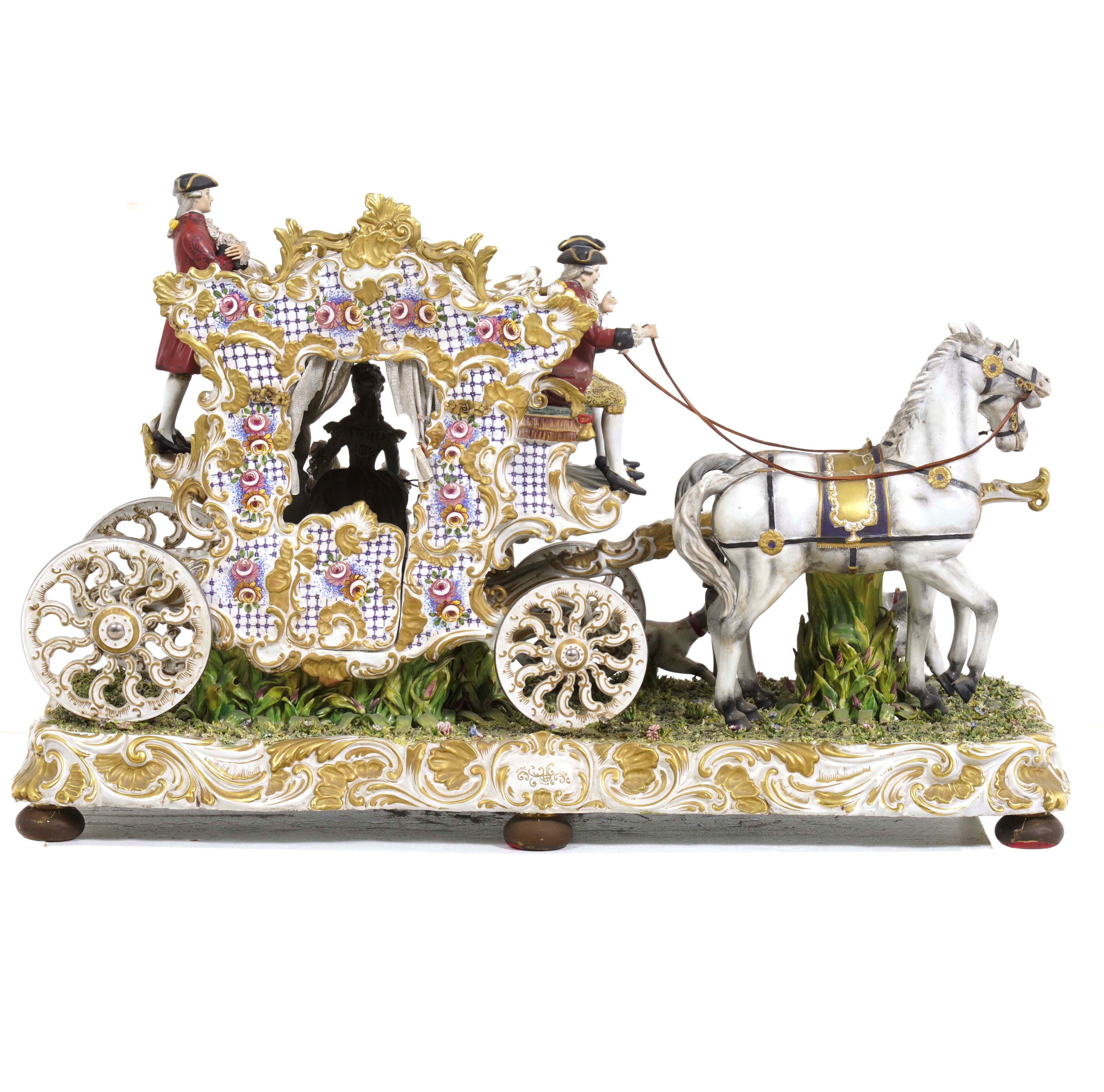 Eccezionale Grande Carrozza.nove, Manifattura San Marco, XX Secolo.