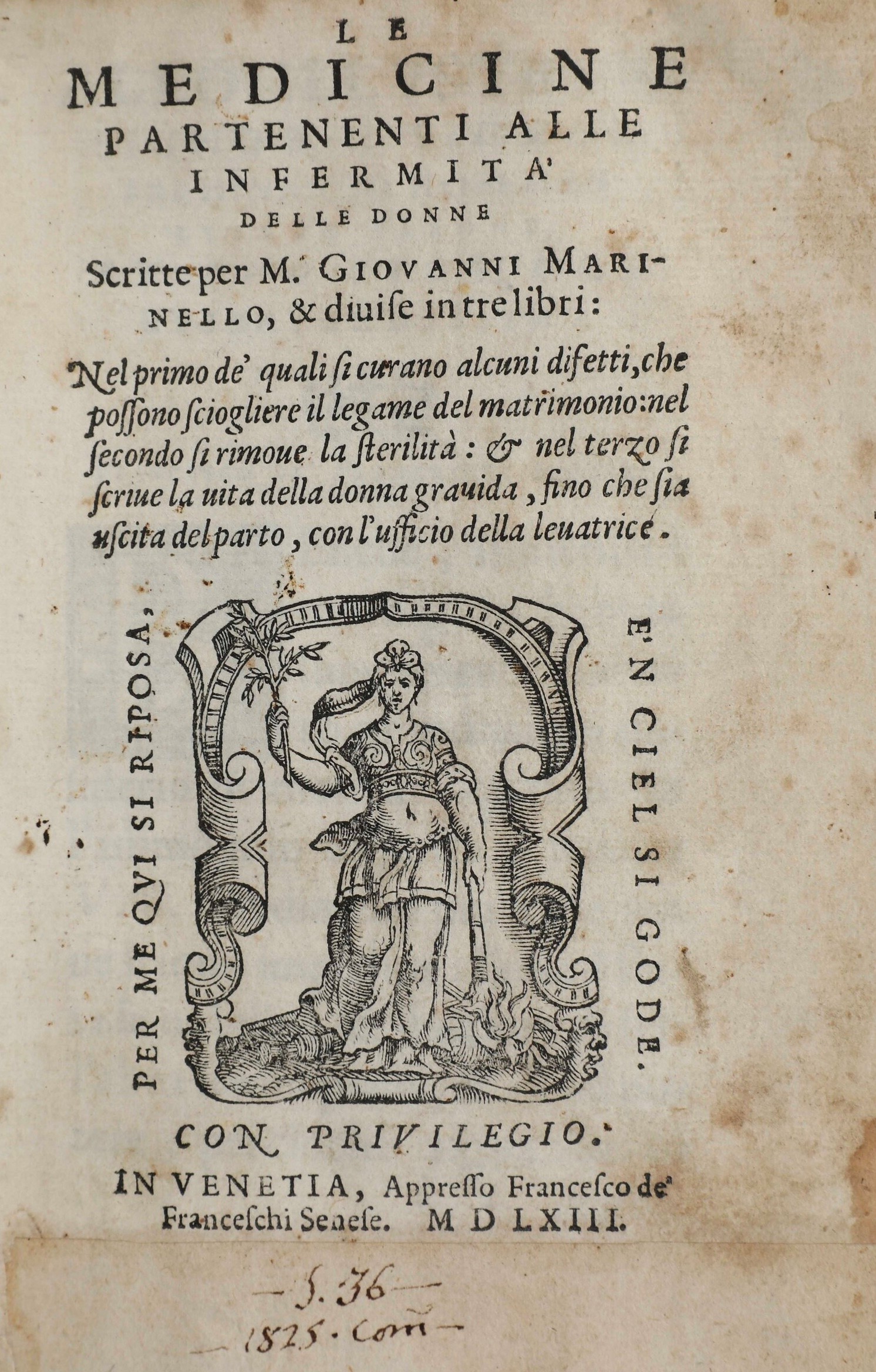 Marinello Giovanni gli Ornamenti delle Donne in Venezia Apresso Giovanni Valghisio, 1574