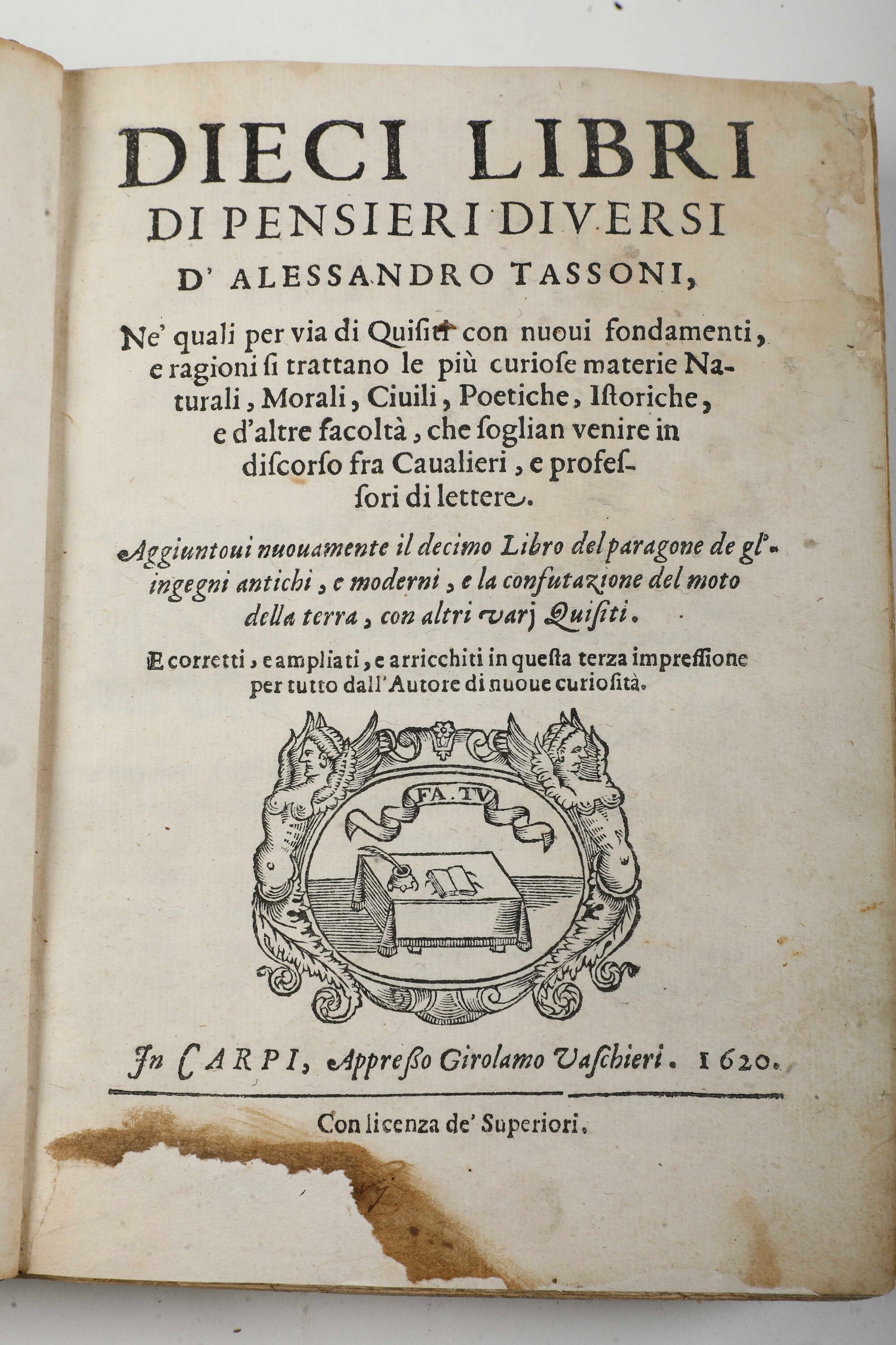 Senault G. Francesco (1599-1672) L’uso delle Passioni... Portato dalla Lingua Francese negli Ital...
