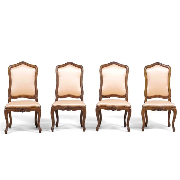 Quattro sedie Luigi XV. Genova, XVIII secolo