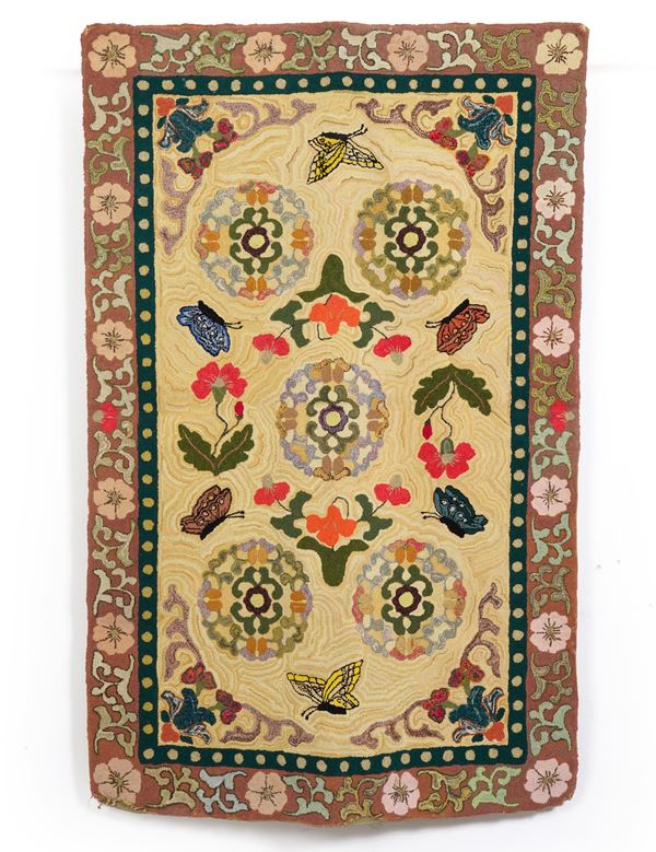 Tappeto Hooked, metà XX secolo